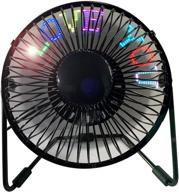 saytay 5-inch usb desk fan with led message display, durable metal frame, portable cooling fan for home, office, and bedroom логотип