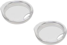 img 4 attached to 🍷 Pack of 2 Clear Tritan Plastic Lids for REDUCE Wine Tumbler - Splash-Proof and Portable Design - Ideal for Travel and Outdoor Use - Compatible with 12oz REDUCE Stainless Steel Vacuum Insulated Cup