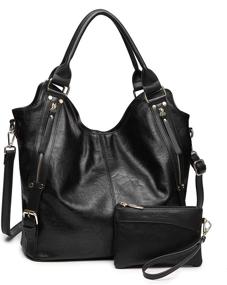 img 4 attached to 👜 Women's Adjustable Fashion Handbags: Leather Shoulder Bags, Wallets, and Totes
