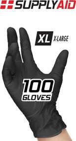 img 3 attached to 🧤 SupplyAID Non-Sterile Examination Gloves, RRS NPDG100XL BLK, 100 Count, Latex-Free