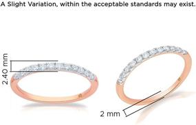 img 1 attached to Joya Certified Created Diamond Rings Women's Jewelry for Wedding & Engagement