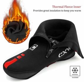 img 3 attached to 🚴 LOVTRAVEL Neoprene Winter Cycling Overshoes - Thick, Warm, Waterproof, Windproof Shoe Covers for Men and Women - MTB Road Bicycle Booties Case