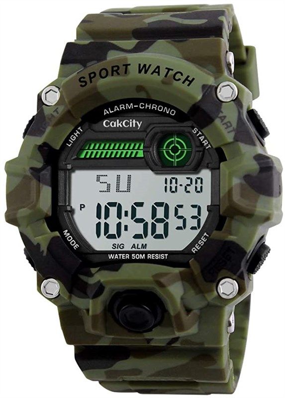 camouflage waterproof electronic military stopwatch boys' watches for wrist watches 로고