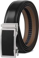 👔 hyrison authentic leather automatic black men's belts and accessories logo