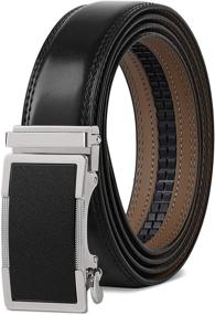 img 4 attached to 👔 HYRISON Authentic Leather Automatic Black Men's Belts and Accessories