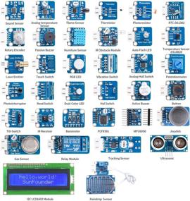 img 1 attached to SunFounder 37 Модулей Датчиков Комплект V2.0 – Совместим с Raspberry Pi 4B, 3 B+, 2B, A+, Zero – Включает Raspberry Pi Плату