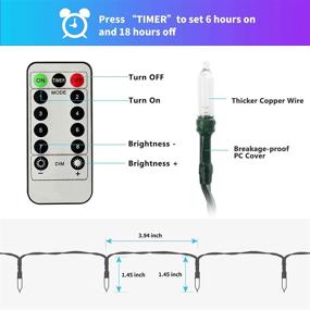 img 2 attached to 🎄 Convenient Green Christmas Lights: Battery String Lights with Timer, Waterproof & Multi-Colored - Ideal for Indoor/Outdoor Decoration!