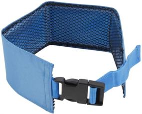 img 2 attached to 🐶 Pet Life Summer-Cooling Ice Insertable and Adjustable Safety Ice Pack Dog Neck Wrap - One Size (Blue)