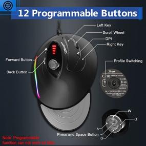 img 1 attached to TRELC Ergonomic Programmable Buttons Vertical