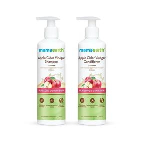 img 1 attached to 🍎 Mamaearth Apple Cider Vinegar Shampoo & Conditioner Combo - 250ml Each