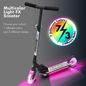 img 2 attached to LED Light-Up Deck & Wheels Neon Flash Kids Scooter | Kick Scooter