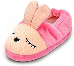 img 1 attached to 👦 Csfry Cartoon Toddler Slippers for Boys – Cozy Bedroom Shoes