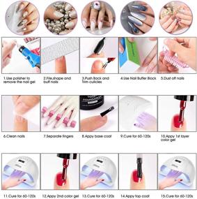 img 1 attached to 💅 Ultimate 80W Gel UV LED Nail Lamp Kit with Electric Nail Drill Set: Complete Nail Art Decorations and Home DIY Starter Kit, Including Nail Painting Brushes, Dotting Tool, and Manicure Tape – Perfect Mother's Day Gift