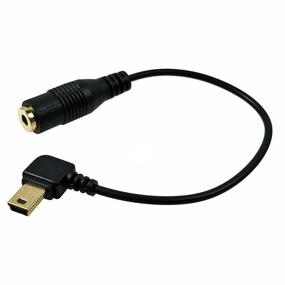 img 4 attached to CamDesign 3.5mm Female to Mini USB Male Microphone Adapter Audio 🎤 Transfer Cable Cord for GoPro Hero 1 2 3 Hero3+ Hero4 & Sports