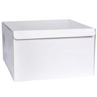 x10 white cake box pack food service equipment & supplies logo