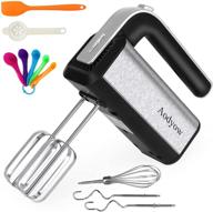 🍰 aodyow hand mixer electric - powerful 250w handheld mixer with turbo boost, eject button, 5 stainless steel accessories, and storage base - effortlessly whip, mix, and prepare cookie dough, cakes, and batters логотип