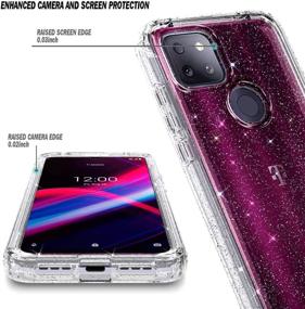 img 2 attached to 💎 Premium NZND T-Mobile REVVL 5G Case - Full-Body Protective, Shockproof, Crystal Glitter Clear Design