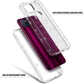 img 1 attached to 💎 Premium NZND T-Mobile REVVL 5G Case - Full-Body Protective, Shockproof, Crystal Glitter Clear Design