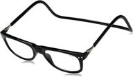 👓 clic magnetic eyeglasses ashbury reading glasses: stylish black or tortoise frames logo