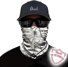 img 3 attached to 🧣 Obacle Neck Gaiter Face Mask Bandana for Dust Wind Sun Protection Seamless Tube Headband Bandana Thin Mask for Men Women Motorcycle Riding Biker Fishing Cycling Running Sports Festival Raves