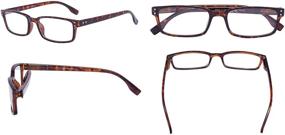 img 1 attached to Vintage Comfort Eyeglasses: The Perfect Men's Accessory for Reading