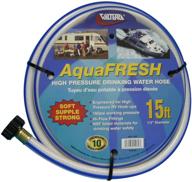 💦 вода для питья высокого давления valterra aquafresh - шланг для подключения к воде для трейлера, 1/2" x 15', белый логотип