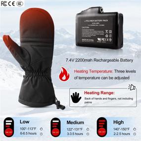 img 3 attached to Rechargeable ZIROCTD Electric Mittens Arthritis