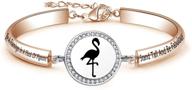 🕊️ pigeon-inspired flamingo bracelet: exquisite jewelry for girls logo