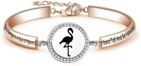 img 4 attached to 🕊️ Pigeon-Inspired Flamingo Bracelet: Exquisite Jewelry for Girls