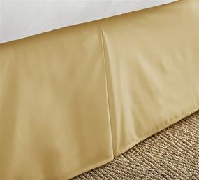 img 3 attached to 🛏️ ienjoy Home Premium Pleated Bed Skirt, King Size, Gold