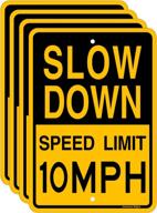 🚧 enhance traffic safety with jowanyo's slow down speed limit 10 mph sign logo