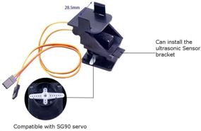 img 1 attached to FPV Camera Gimbal Mount Bracket with Dual-axis Pan Tilt, Arduino and Raspberry Pi Support, Motion Control, Ultrasonic Sensor Mounting - Ideal for RC FPV Planes and Fixed-wing Drones