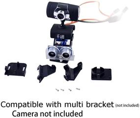 img 2 attached to FPV Camera Gimbal Mount Bracket with Dual-axis Pan Tilt, Arduino and Raspberry Pi Support, Motion Control, Ultrasonic Sensor Mounting - Ideal for RC FPV Planes and Fixed-wing Drones