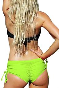 img 4 attached to 👙 UPOPBΨ Boyshort Swimsuit Bottoms: Trendy Tankini Women's Clothing & Beachwear