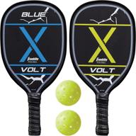 🎾 franklin sports pickleball set: 2 wood paddles and x-40 balls - usapa approved for ultimate performance! логотип