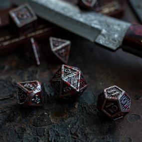 img 3 attached to 🎲 Metal DND Dice Set by HEIMDALLR