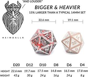 img 1 attached to 🎲 Metal DND Dice Set by HEIMDALLR