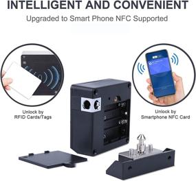 img 3 attached to 🔒 Optimized RFID Cabinet Lock: Hidden & NFC Supported for Wooden Cabinet, Drawer, Wardrobe, Weapon Storage