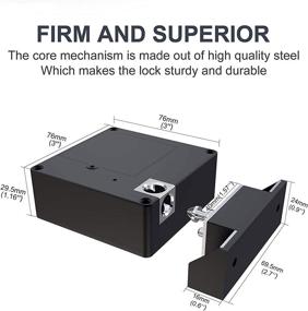 img 2 attached to 🔒 Optimized RFID Cabinet Lock: Hidden & NFC Supported for Wooden Cabinet, Drawer, Wardrobe, Weapon Storage
