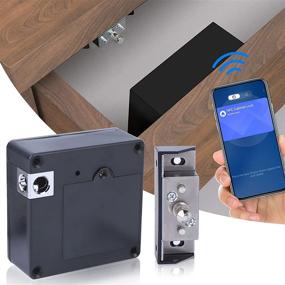 img 4 attached to 🔒 Optimized RFID Cabinet Lock: Hidden & NFC Supported for Wooden Cabinet, Drawer, Wardrobe, Weapon Storage