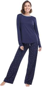 img 4 attached to Jijamas Premium Cotton Pajamas for Women - Women's Clothing