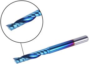 img 2 attached to SainSmart Genmitsu 10Pcs Nano Blue Coat CNC Router Bits - 1/8" Shank Spiral Upcut Single Flute End Mill Set (3.175mm x 17mm x 38mm)