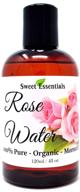 organic moroccan rose water - 4oz - imported from morocco - 100% pure, food grade formula - no 🌹 oils or alcohol added - high in vitamin a & c. ideal for revitalizing, moisturizing & rejuvenating your face & neck logo