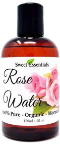 img 4 attached to Organic Moroccan Rose Water - 4oz - Imported from Morocco - 100% Pure, Food Grade Formula - No 🌹 Oils or Alcohol Added - High in Vitamin A & C. Ideal for Revitalizing, Moisturizing & Rejuvenating Your Face & Neck