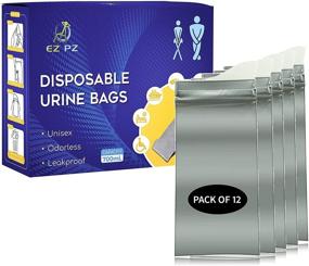 img 3 attached to 🚽 EZ PZ Disposable Urine Bags [12 Pack] – Portable Travel Solution for Emergencies, Camping & Traffic Jams – Leak-Proof & Odorless Pee Bags – 700ml Urinal Bags for Men and Women