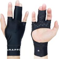 🧤 compression gloves pair for bjj & sports, alternative middle finger tape, injury jam protection splint & grip support - black unisex логотип