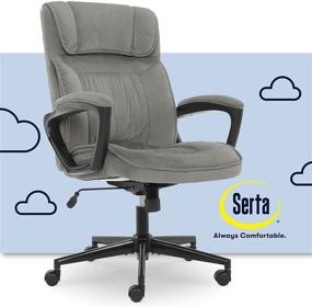 img 4 attached to Serta Style Hannah Office Microfiber Furniture and Home Office Furniture