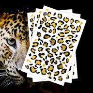 fashiontats leopard temporary tattoos removable logo