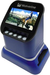img 3 attached to 🔵 Wolverine F2D Saturn Digital Film & Slide Scanner - Convert 120 Medium Format, 127 Film, Microfiche, 35mm Negatives & Slides to Digital - 4.3" LCD, 16GB SD Card & HDMI Cable Included - Blue