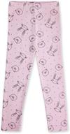 yawning kids comfortable leggings purple l: stylish girls' clothing and leggings logo